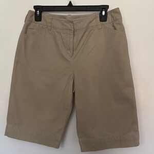 Jones New York Women's Tan Bermuda Shorts
